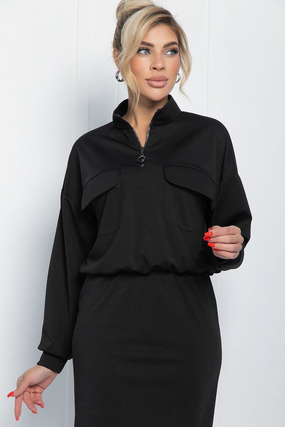 Платье Сибирский ритм (черное) П11621 LT Collection