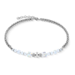 Колье Coeur de Lion White-Silver 3022/10-1417