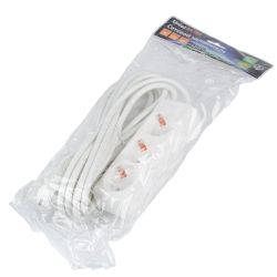 S-GCU3-5 WHITE Удлинитель серии Ultra. шнур 5м.. 3 гнезда. 16A. с-з. Белый. TM Uniel