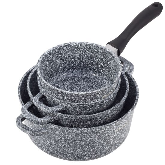 Набор посуды 9 предметов Ofenbach NB 100505 ковш 16 см; кастрюли 16 см; 20 см; 24 см; прихватки 2 шт.