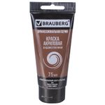 Краска акриловая художественная BRAUBERG ART CLASSIC, туба 75мл, УМБРА ЖЖЕНАЯ, 191113