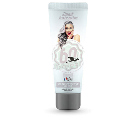 Hairgum Sixty's Color Silver Pink Полуперманентная краска придающая блеск волосам, оттенок серебристо-розовый 60 мл