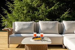 "Мальдивы" трансформирующаяся лаунж-зона из искусственного ротанга, цвет соломенный