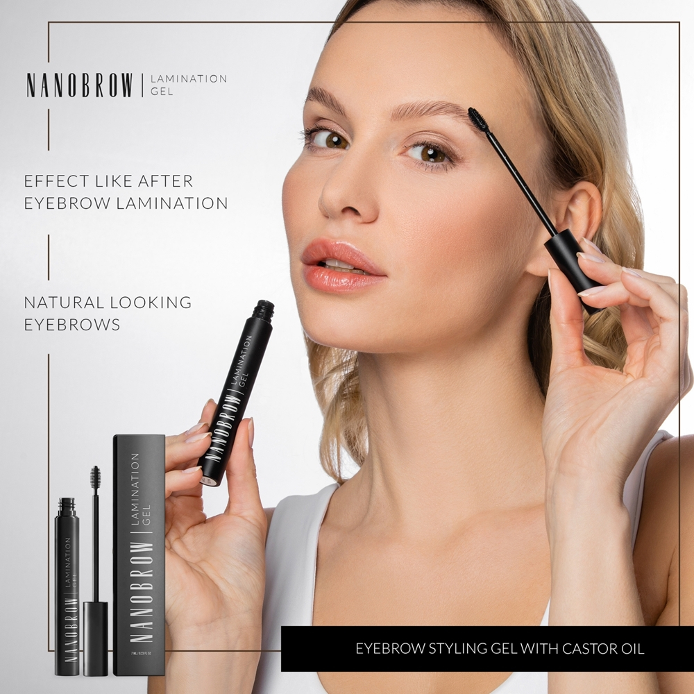 Nanobrow Lamination Gel - Гель для бровей оттенок Brown, 7 ml