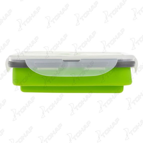 Контейнер силиконовый складной 1000мл с ловилкой (PR-FH052) PR