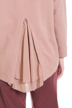 СВИТШОТ С АКЦЕНТНОЙ СПИНКОЙ