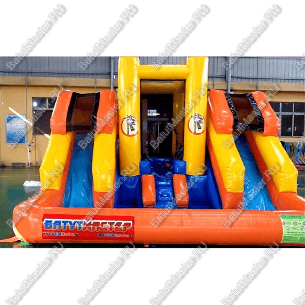 Батут "Морковка" с бассейном