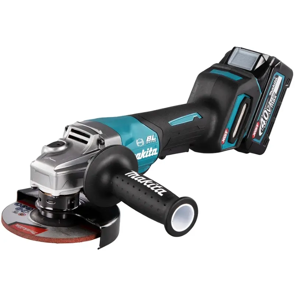Makita GA013GM201 угловая шлифовальная машина ( 2 x 4 Ач, З/У)