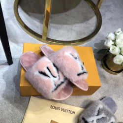 Louis Vuitton Fur Slide