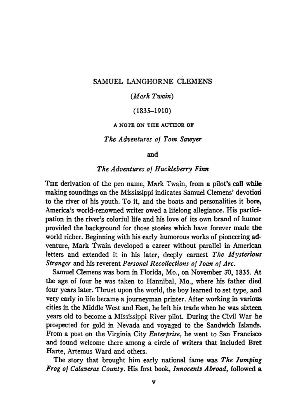 The adventures of Tom Sawyer and The adventures of Huckleberry Finn | Mark Twain