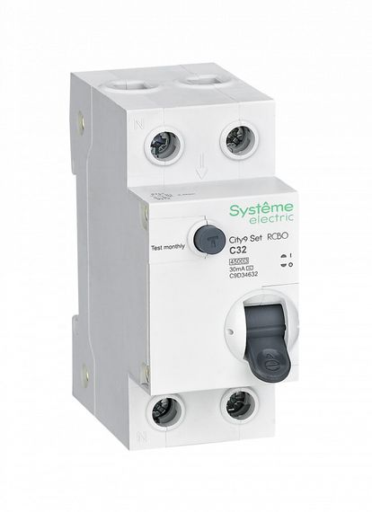 Автомат дифференциального тока Systeme Electric City9 Set 2П 32А/30мА АС 2дин 38201