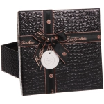 Коробка подарочная «Текстура» 21*21*8,5 см, черный