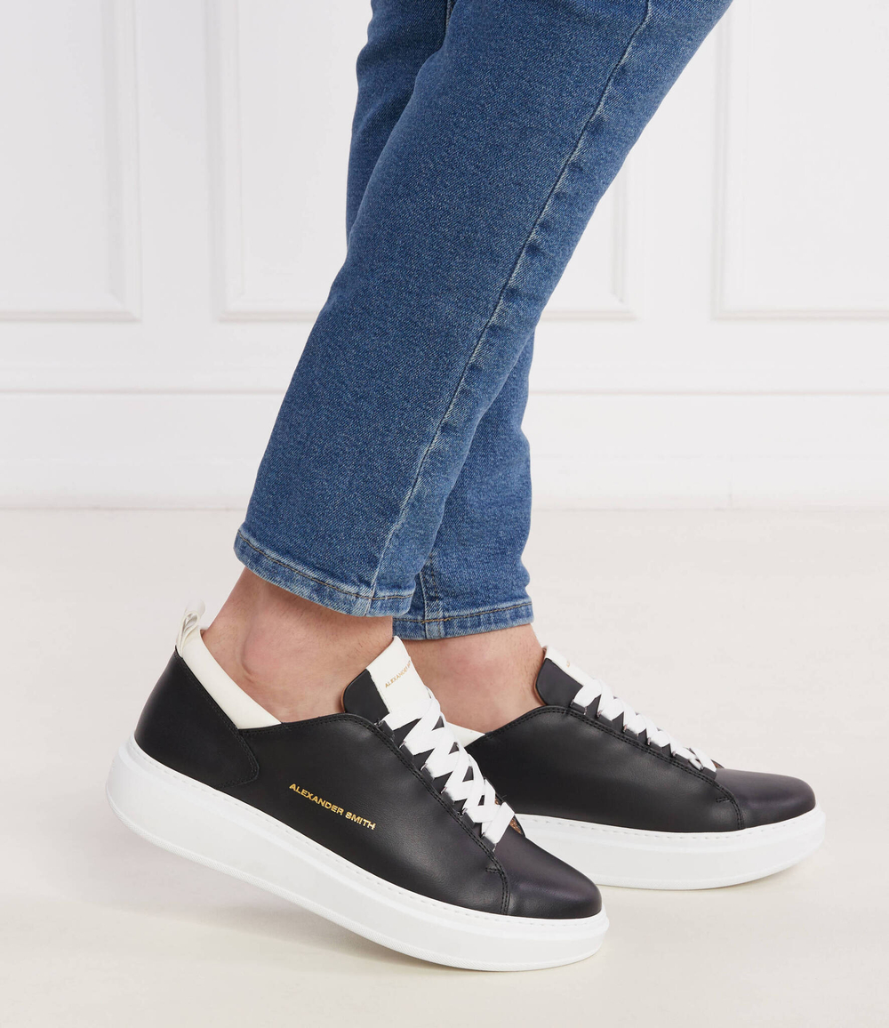 Кожаные кроссовки wembley Alexander Smith - черный(ASAZWYM2263)