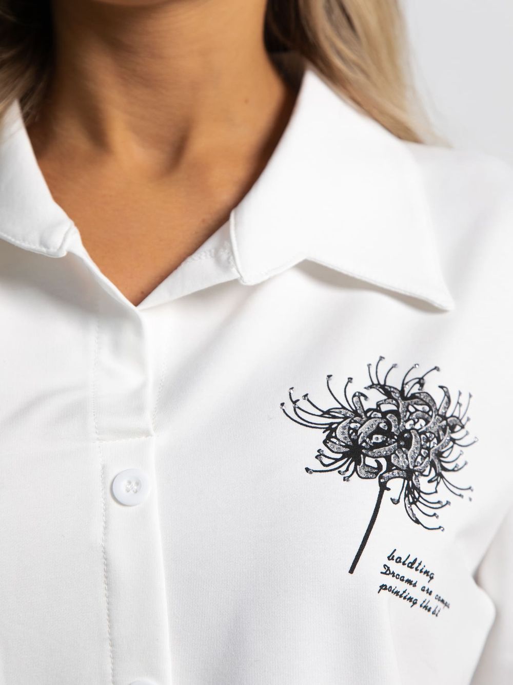 Блуза Экзотика (белая) Б15424-18М LT Collection