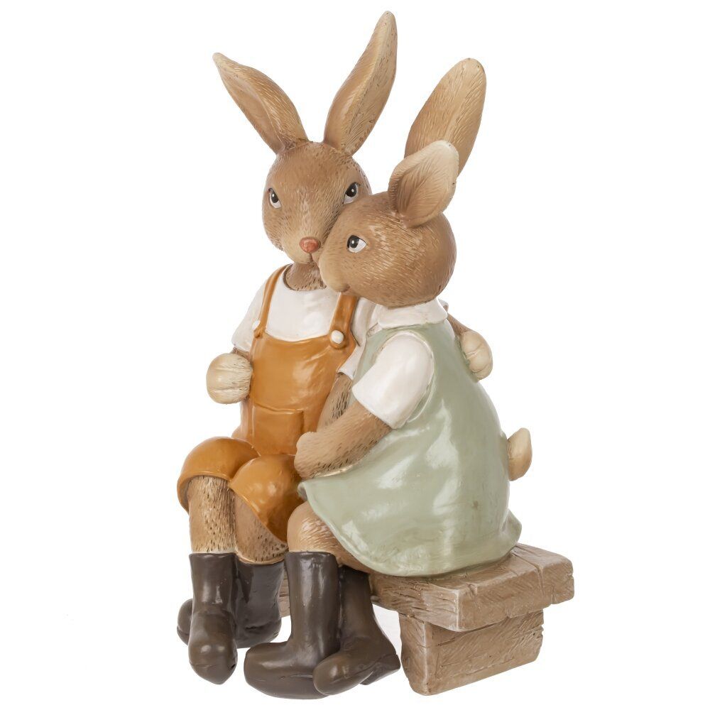 GAEM Фигурка декоративная "Зайцы", L11 W9 H17 см