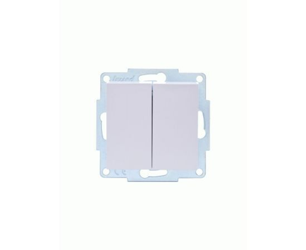 Выключатель 2-кл. СП Vesna механизм бел. LEZARD 742-0288-101