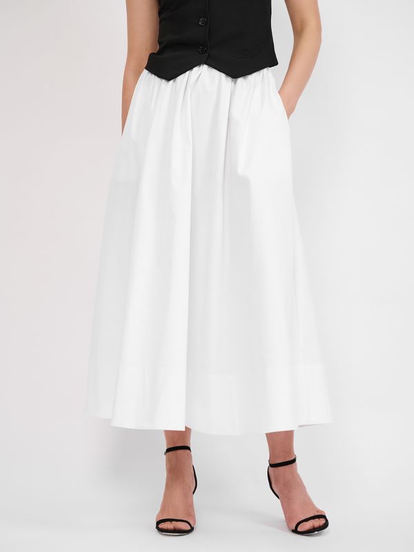 ЮБКА МИДИ С ШИРОКИМ НИЗОМ