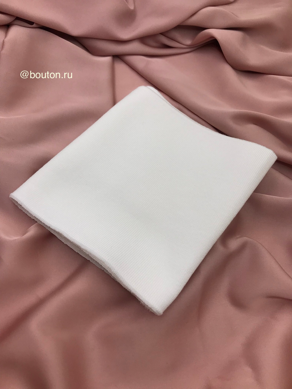 Подвяз трикотажный белый 1м, ширина 14-15 см