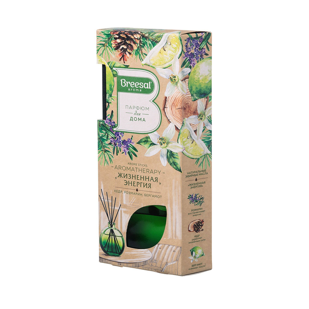 Аромадиффузор Breesal, 70 мл, Arome Sticks Жизненная энергия, ARST/002