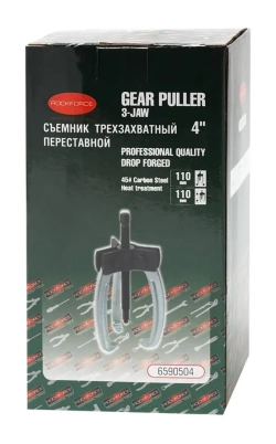 Съемник трехлапый 4''(? захвата- 110мм, длина лап-110мм) RockForce##Rock FORCE RF-6590504