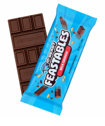 Новый Feastables Crunch / Шоколад Мистер Бист хрустящий / Mr. Beast