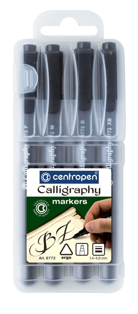 Фломастеры для каллиграфии1 цв, 8772/4, Centropen 8772/4 SE Фломастеры для каллиграфии1 цв, 8772/4, Centropen 8772/4 SE