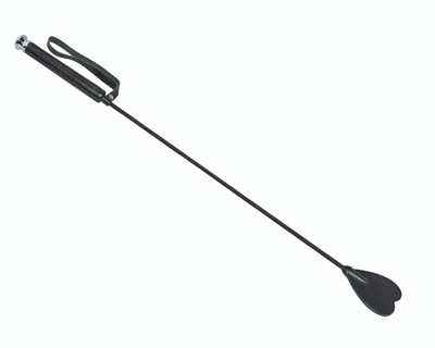 Чёрный стек с шлепком-сердечком - 60 см. (Цвет: черный)