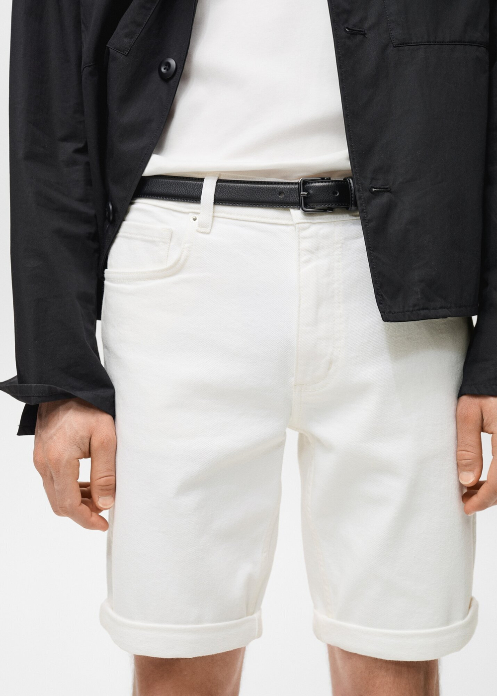 Бермуды из денима slim fit