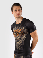 Рашгард Venum Tiger Black/Neo Orange S/S