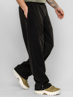 Брюки спортивные с утяжкой внизу, мужские, цвет "Чёрная скала"