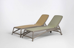 Шезлонг-лежак пластиковый Nardi Atlantico, тортора, агава