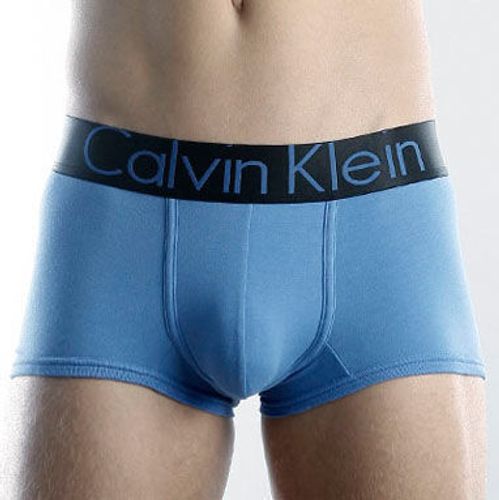 Мужские трусы боксеры Calvin Klein Steel Boxer  Black Blue