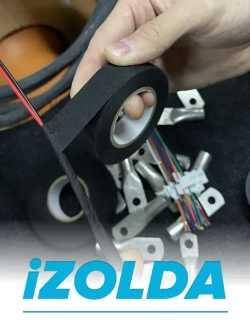 Термостойкая изолента iZOLDA t1915 черная 10шт.