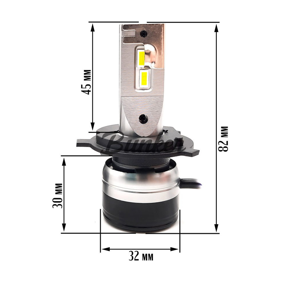 Cветодиодные лампы Sariti F16 H4 6000K,12V