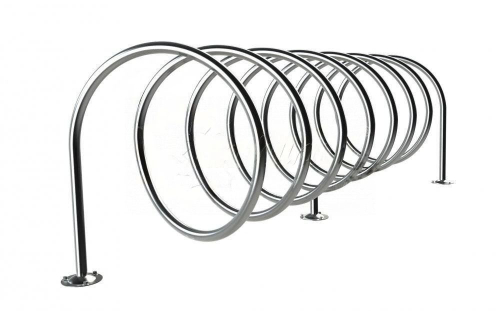 Велопарковка из нержавеющей стали «Спираль»