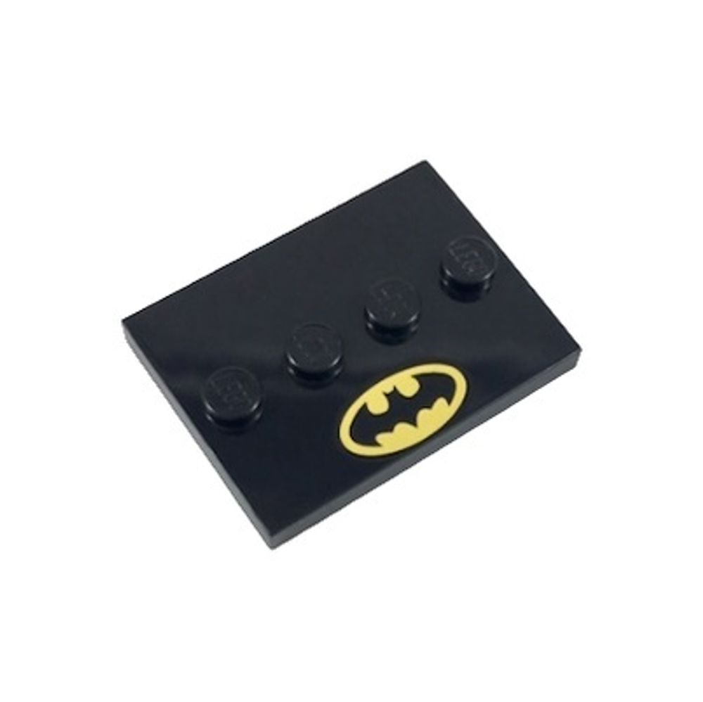 Плитка бэтмена 88646pb010 Tile, Modified 3 x 4 with 4 Studs in Center with Batman