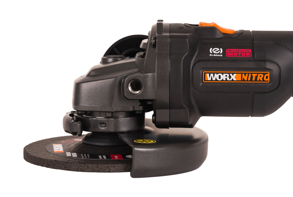 Угловая шлифмашина бесщёточная аккумуляторная WORX WX814.9