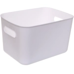 Корзина - органайзер с крышкой для хранения «БИСКОТТИ», цвет белый, 26*18.5*16см