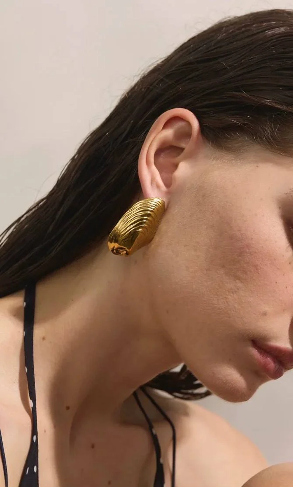 Серьги ракушки, Золотые