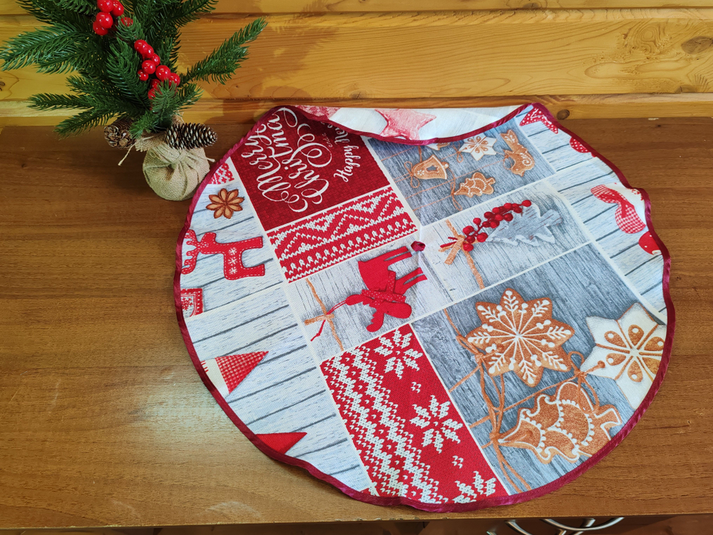 Полотенце кухонное, круглое, 2 шт, вафельное полотно