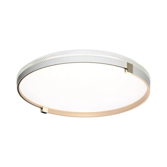 7646/ELN PALE SN 189 Светильник пластик/золотой LED 76Вт 3000/4000/6000К D490 IP43 CCT OLIDI WHITE