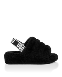 Ugg Fluff Yeah Slide-Black
