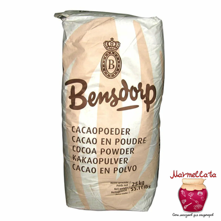 Какао-порошок алкализованный Bensdorp, жирность 22-24%, Callebaut, 1 кг