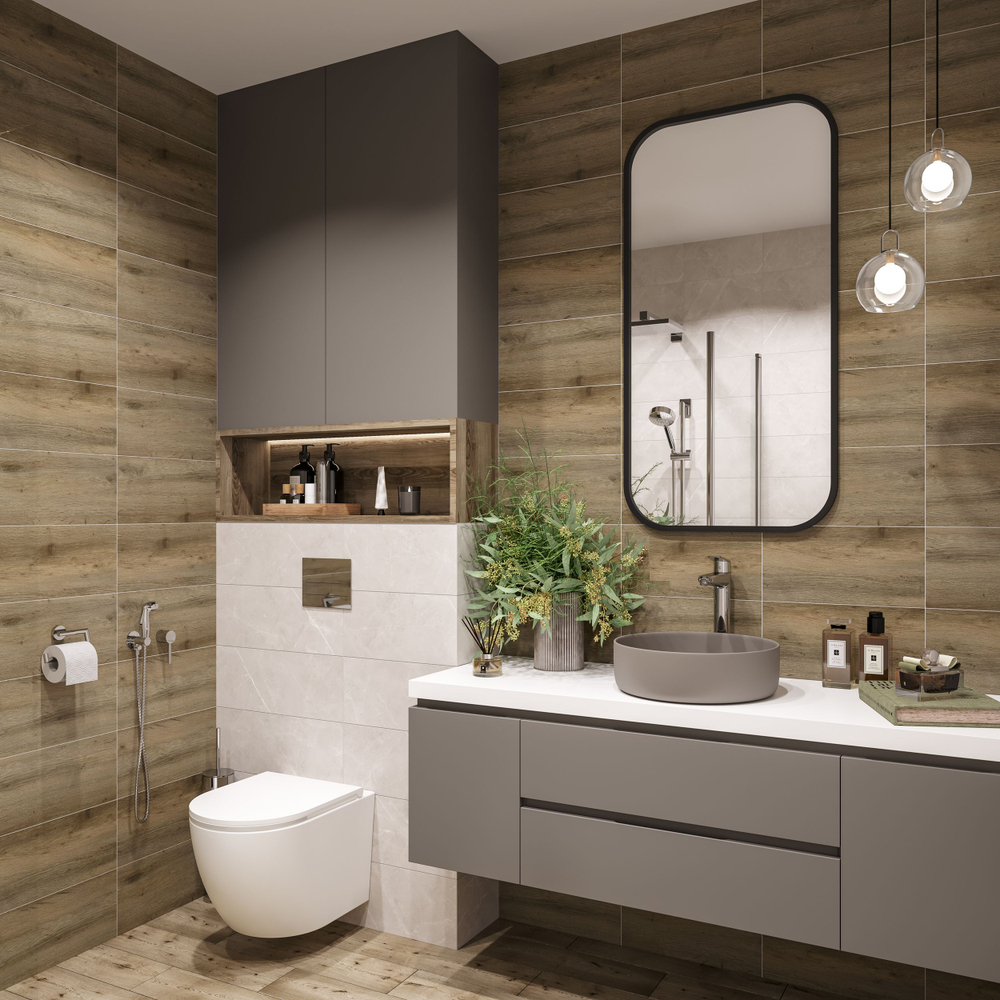 Плитка керамическая CULTO ECTA ASHWOOD матовый 20x40см, упаковка 1,2м2