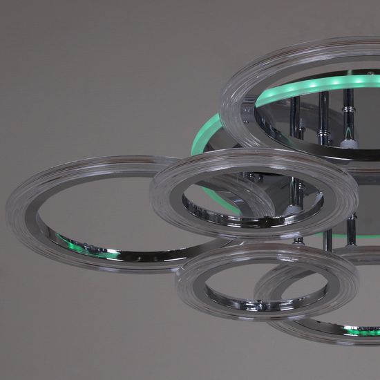 09812-3.3-4+4D CR (RGB) светильник потолочный