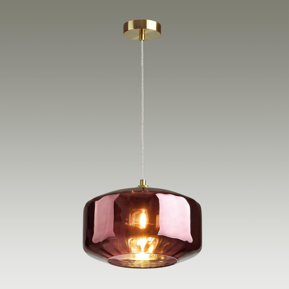 4782/1 PENDANT ODL21 409 бордовый/бронзовый Подвес E27 60W BINGA
