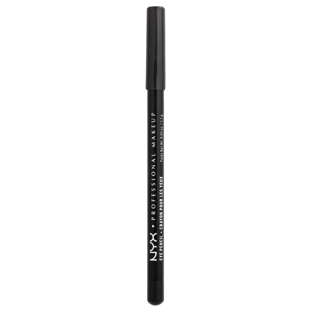 NYX Professional Makeup, Тонкий карандаш для глаз, 901 черный, 1,1 г (0,03 унции)