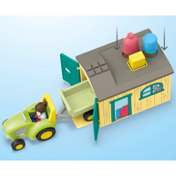 Playmobil - Junior Приключение на ферме с трактором, прицепом и животными 71656