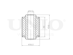 Сайлентблок внутренний заднего нижнего рычага UNIO RMP-20159