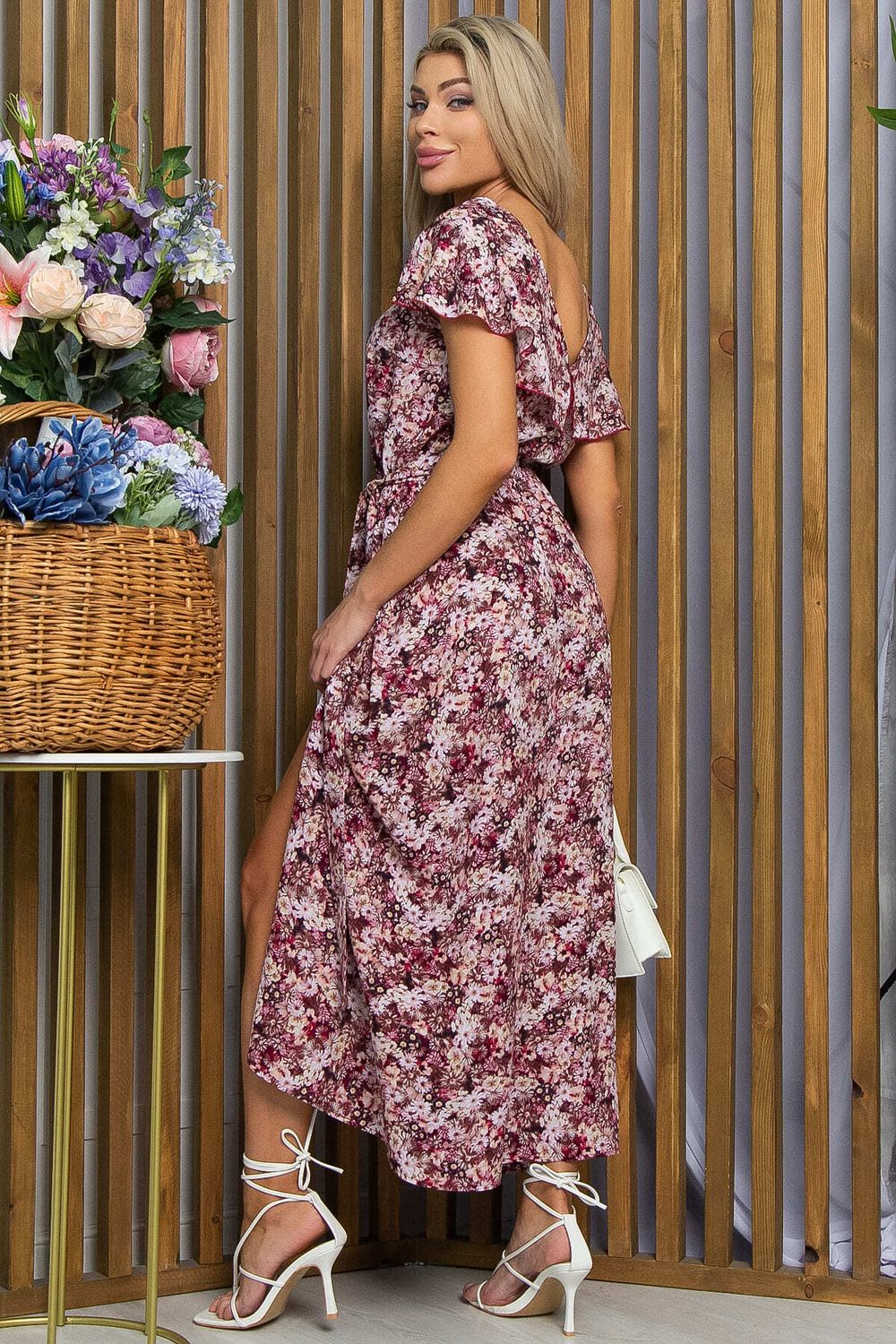 Платье Жара (бордовое) П13415-16М LT Collection